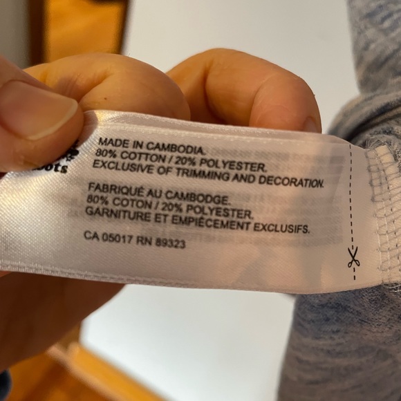 Roots Kids Youth XL Extra Large Short Sleeve T Shirt Gray Blue Women's XS - Picture 4 of 4